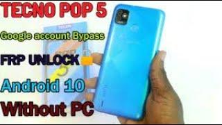 Tecno pop 5  BD2 Android 10 Google Account Remove without PC | TekTeazer solutions