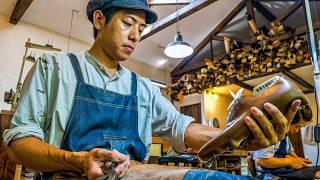 The world's foremost leather shoemaker, Leather Shoe Making by Japanese Hishinuma