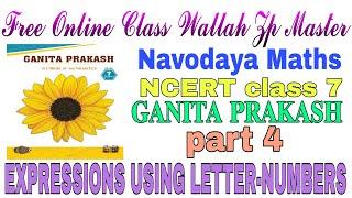 FREE EDUCATION WALLAH MASTER -GANITA PRAKASH CLASS 7 NCERT MATHS EXPRESSIONS USING LETTER-NUMBERS 4