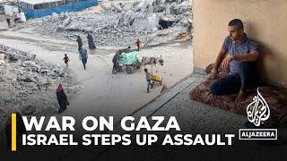 Israel steps up Gaza attacks, dozens of Palestinians killed