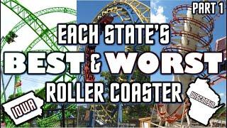 Each State's BEST & WORST Roller Coaster (Part 1)