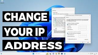 How To Easily Change IP Address In Windows 11 / 10 /8/7 - Customize Your ip address On PC / Laptop 