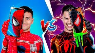 Spider-Man has an Evil Twin!? Good vs Bad Spider-Man! Twin Swap Challenge!