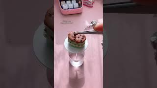 Making the cutest mini clay cake!  Want to try? Shop at Clayzyfun.com! #cakes #diy #mini