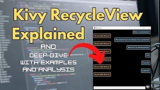 Kivy RecycleView DEEP DIVE for beginners: RecycleView vs ScrollView, examples, and analysis