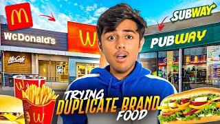 I Ate at the WORST Copied FAMOUS Brands for 24 HOURS!  The UNEXPECTED Results - Mann Vlogs