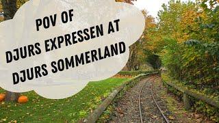 Djurs Sommerland autumn trainride - POV with Djurs Expressen