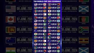 T20 World Cup 2024 Schedule | ICC T20 World Cup 2024 Schedule #t20worldcup2024schedule