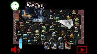 Star Wars - Rebellion ~ immersive gameboard with animation, music and sound ~ 1 hour run time.