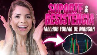 A MELHOR MARCAÇÃO DE SUPORTE E RESISTÊNCIA NA IQ OPTION