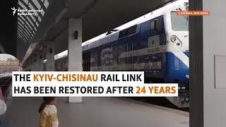 'Victory Train' Restores Kyiv-Chisinau Rail Link After 24 Years