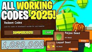 *NEW* ALL WORKING CODES FOR GROW A GARDEN IN 2025! ROBLOX GROW A GARDEN CODES