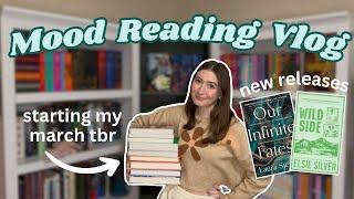 Mood Reading Vlog  ||  spoiler-free reading vlog, book recs, new releases, fantasy, romance & more