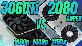 RTX 2080 Super vs RTX 3060 Ti | HD 2K 4K | 13 Games Tested