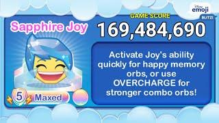 Disney Emoji Blitz SAPPHIRE JOY (L5) - Inside Out - Exclusive Crystal - v55