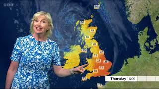 WEATHER FOR THE WEEK AHEAD 27-06-24  UK WEATHER - BBC WEATHER FORECAST - Carol Kirkwood takes a look