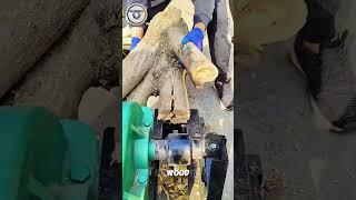 Chopping Firewood Like a Pro–Powerful Cutter in Action! #FirewoodChopping #woodcutter #ChoppingTools