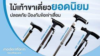 Modernform Health & Care ไม้เท้าขาเดี่ยว รุ่นยอดนิยม ปลอดภัย ป้องกันเข่าเสื่อม