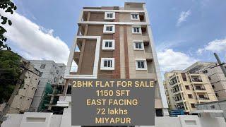 2BHK FLAT FOR SALE MIYAPUR II 1100 SFT II EAST FACING II HMDA APPROVED II 9502542081