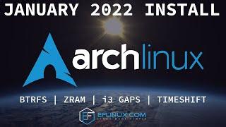 Arch Linux Monthly Install: January 2022