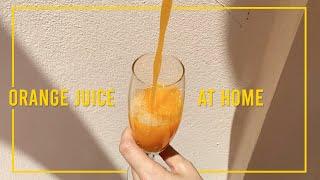 How To Make Homemade Fresh Orange juice | Saeplay