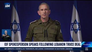 IDF addresses ceasefire, warning against infractions