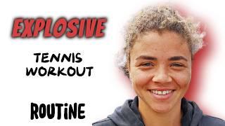 Jasmine Paolini Advanced Tennis Training Drills - Best Explosive Tennis Workout