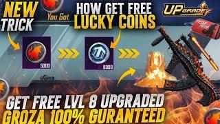 New Trick To Get Free Upgraded Groza | How To Get Extra Lucky Coins | Next Prize Path | PUBGM