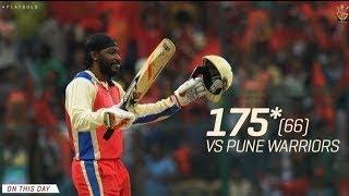 Chris gayle 175 in 66 balls IPL 2013 RCB vs PWI highlights