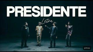 PRESIDENTE(LETRA)Neton Vega x Gabito Ballesteros x Luis R x Natanael cano #letra #presidente