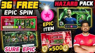 5 Guaranteed Epics,500 Coins & 36 Epic Show Time Free Spin In EFOOTBALL | New Year & Xmas Campaign