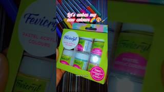 Let's unbox #fevicryl pastel colours#craftyswanandi#unboxing#pastelcolors#diypainting#review#pastel