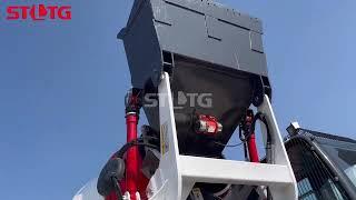 STLTG-3.5 self loading concrete mixer in stock #SINOTECH #SINOTECHLUTON  Sandy008618838288514