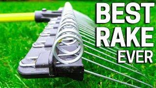 BEST Lawn Rake - Raking Leaves - Dethatching & Fall Cleanups