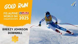 Breezy Johnson runs the Downhill of her life to clinch title | Saalbach 2025