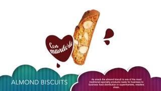 Almond biscuits manufacturing for supermarket wholesale distributors