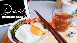 ENG) UK Daily｜Korean Chapchae、Blueberry Cream Bagel、Spicy Seafood Noodle