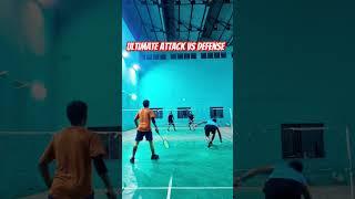 ultimate attack vs Defense fight #badminton #rally #defence #attack #smash