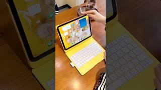 Ready to stand out? Our iPad 10 keyboard case in vibrant yellow is here to make your day!