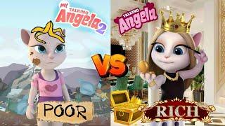 My talking Angela 2 POOR VS My Angela 1 RICH  