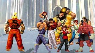 [KOF Mugen] Dragon Ken vs 8 Fighters Team [ Battle Royal ]