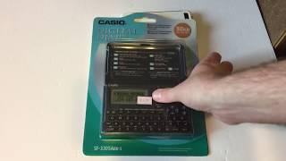 CASIO Digital Diary 36KB Retro Review SF-3305ABU-S