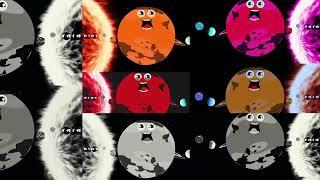 Black and White Planets Vs Attractive Colourful Planets || 8 Planets Song || 3D Stars || Animated