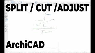 SPLIT / CUT / ADJUST TOOL IN ARCHICAD