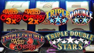 Old School Triple Double Wild Cherry & Triple Double Stars Classic Slots