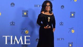 Oprah’s Powerful Golden Globes Speech Honors Women Of #MeToo Movement, Acknowledges The Press | TIME