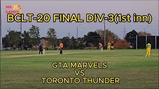 Brampton cricket league T-20 Final (1st inn)