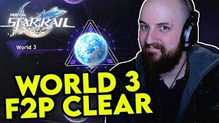 World 3 Simulated Universe E0 100% F2P Clear Honkai Star Rail