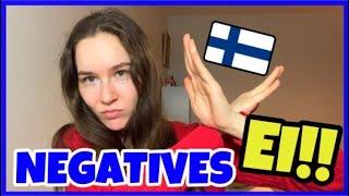 Beginner's Guide to NEGATIVE SENTENCES in Finnish (Present Tense)