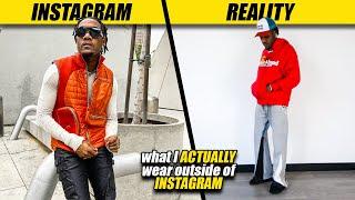 what I ACTUALLY WEAR outside of INSTAGRAM | Men's Streetwear & Fashion 2022